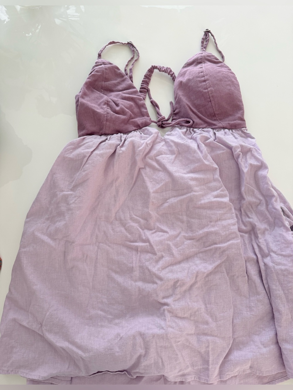 Abercrombie & Fitch bra free linen blend skirt - Picture 3 of 3